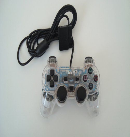 CONTROLE PS2 TRANSPARENTE ref: TEEM-2909